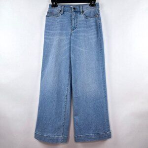 Lands' End Sky Blue Wide Leg Jeans